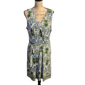 Apt. 9 Green and Blue Wrap Sundress